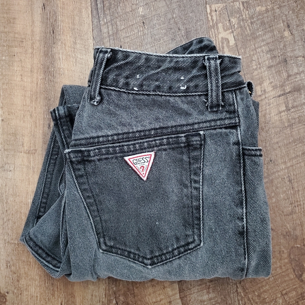 Vintage Guess High Rise Black Jeans SZ